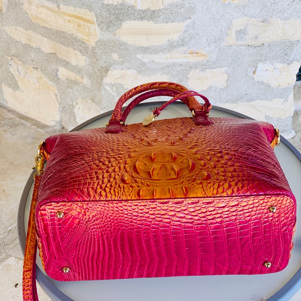 NWT BRAHMIN LARGE DUXBURY MELBOURNE PASSION FRUIT - Picture 9 of 12